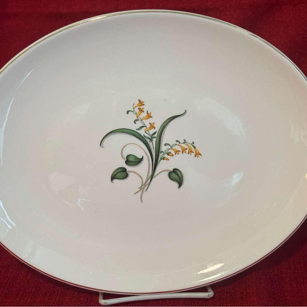1960’s Edwin Knowles “Forsythia” Pattern China Platter.